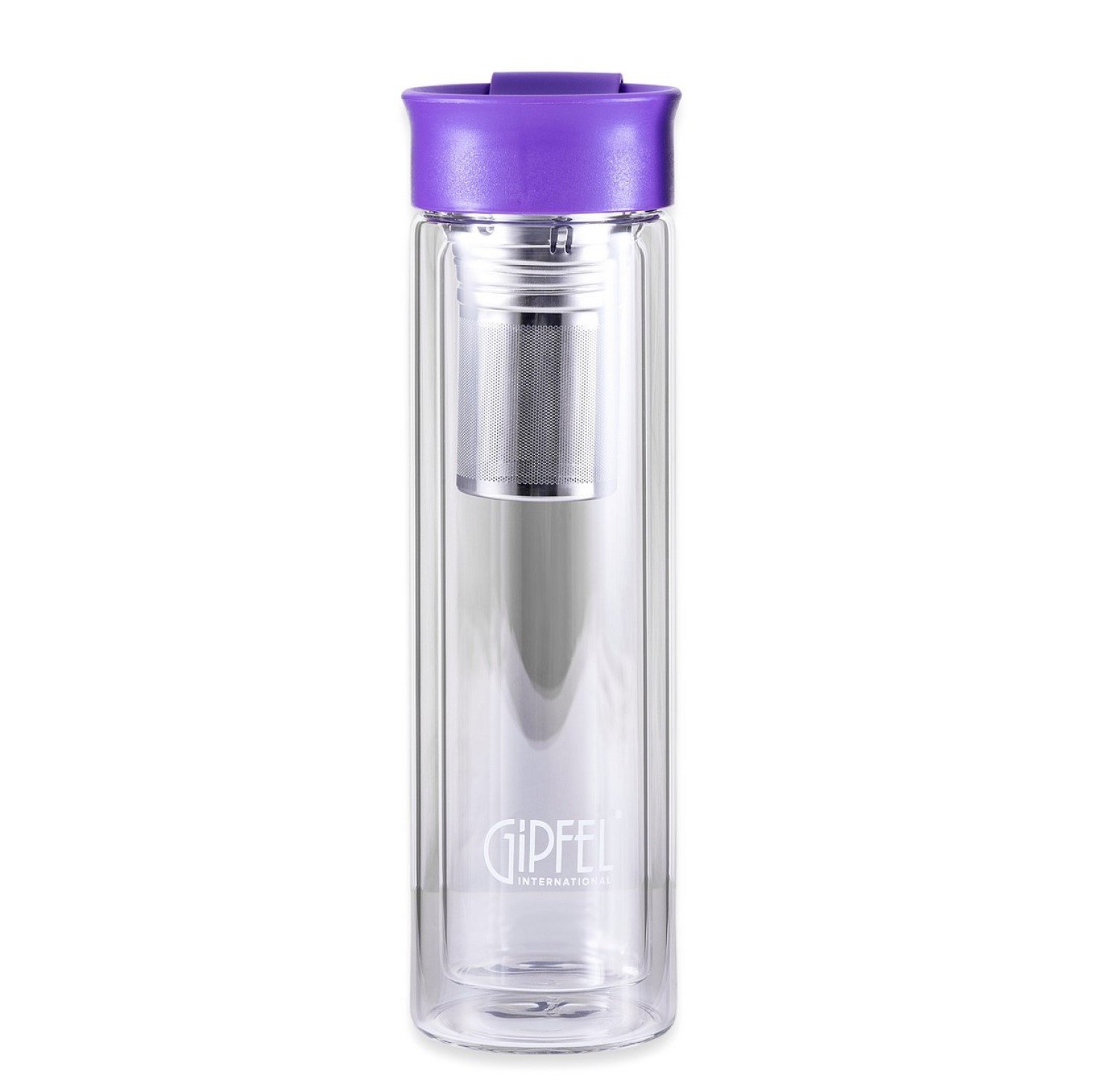 Бутылка для воды с фильтром Gipfel Martino 350 мл фиолетовая (8345) - фото 1