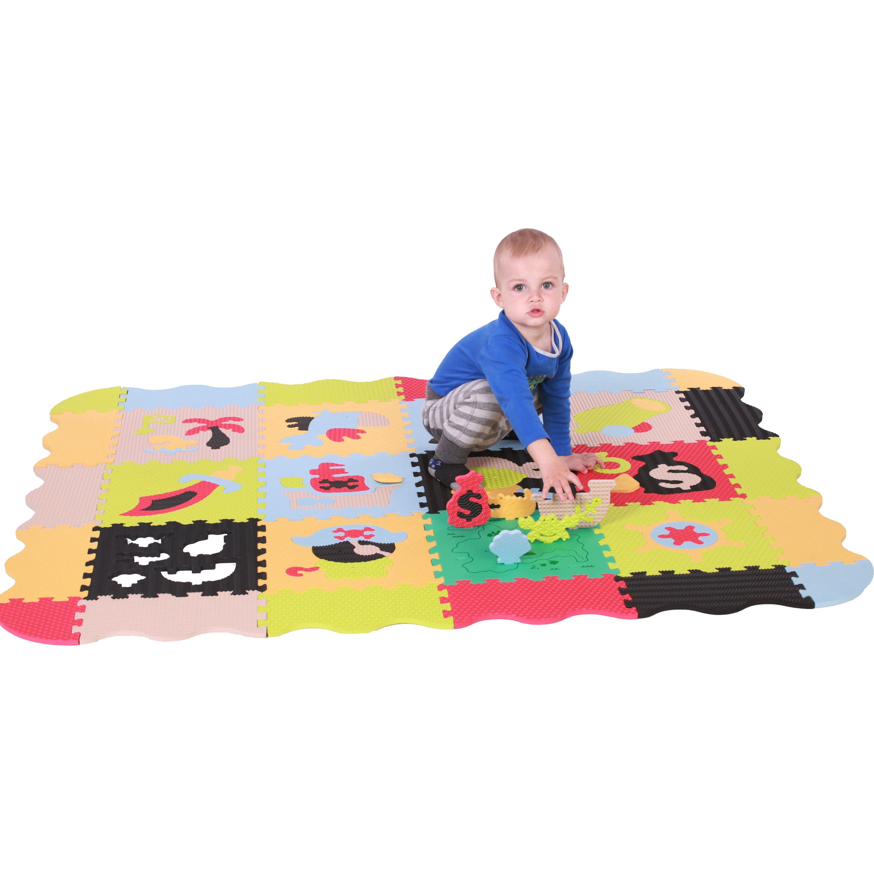 Дитячий розвиваючий ігровий килимок-пазл Baby Great Пригода піратів, з бортиком, 153х122 см (GB-M1501Е) - фото 6