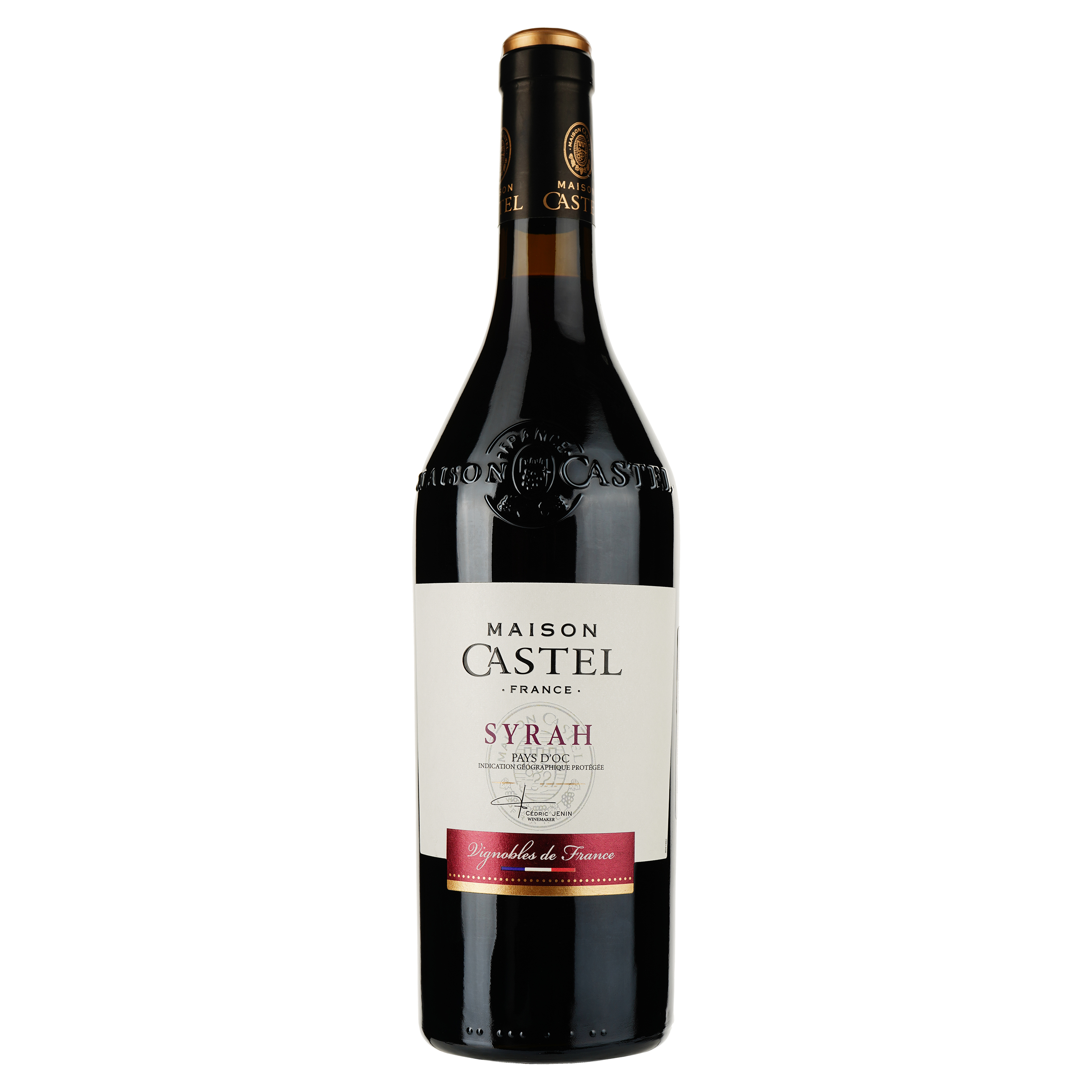 Вино Maison Castel Syrah IGP, червоне, напівсухе, 13%, 0,75 л - фото 1