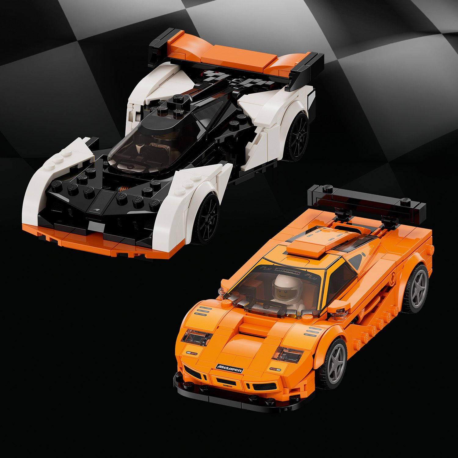 Конструктор LEGO Speed Champions McLaren Solus GT и McLaren F1 LM, 581 деталь (76918) - фото 8