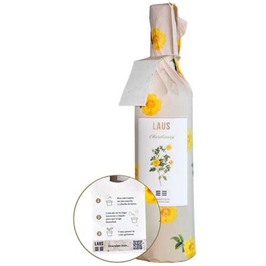 Вино Laus Chardonnay Wrapped біле сухе 0.75 л - фото 2