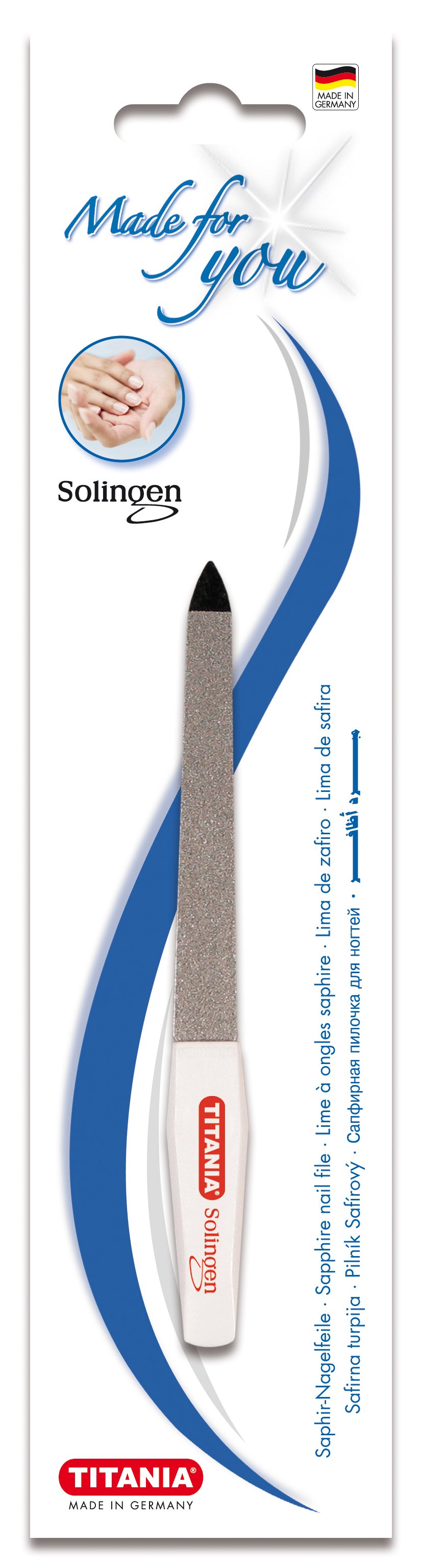 Пилочка для ногтей Titania Saphire 12.5 см (1040-5) - фото 1