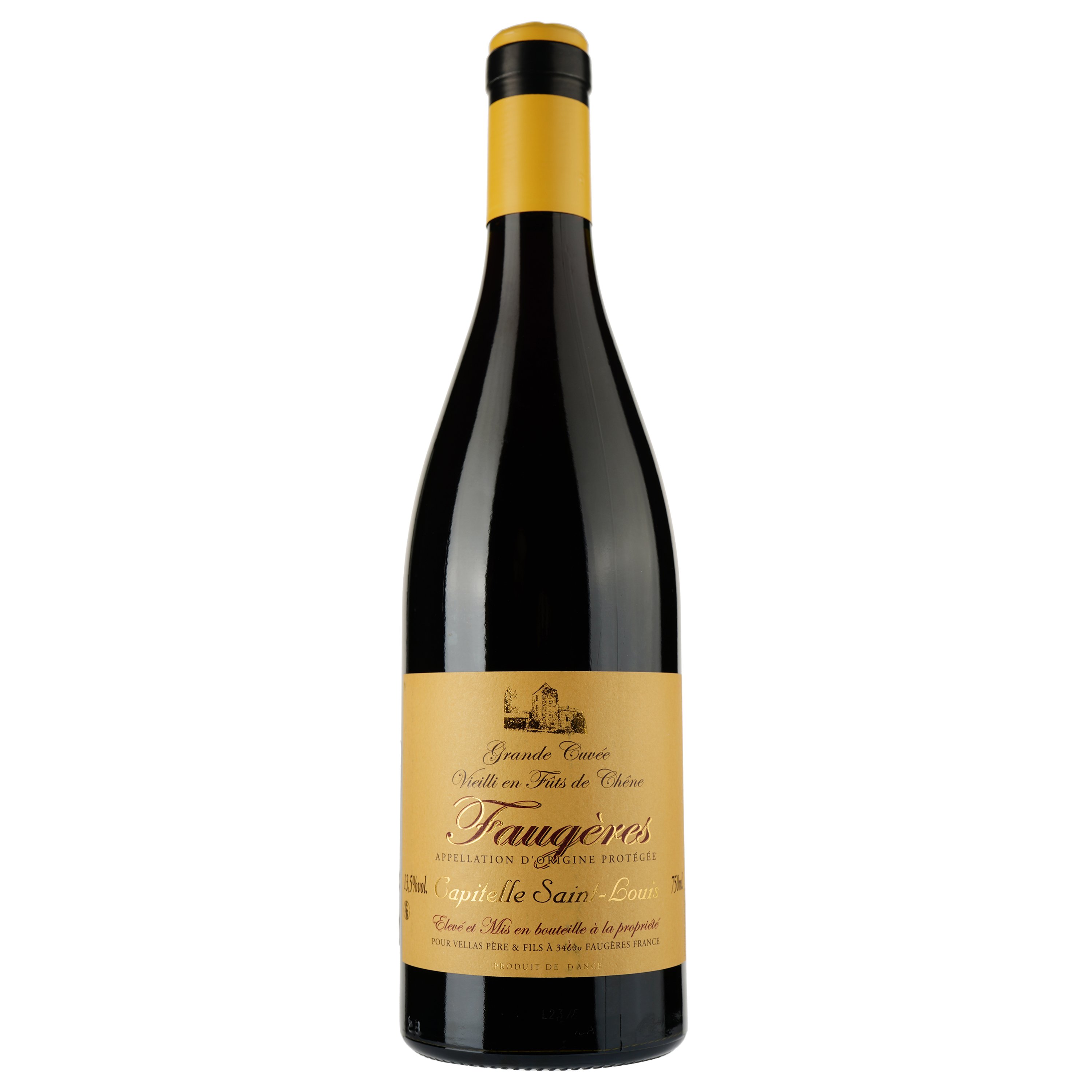 Вино Capitelle Saint Louis Rouge 2021 Faugeres AOP , красное, сухое, 0,75 л - фото 1