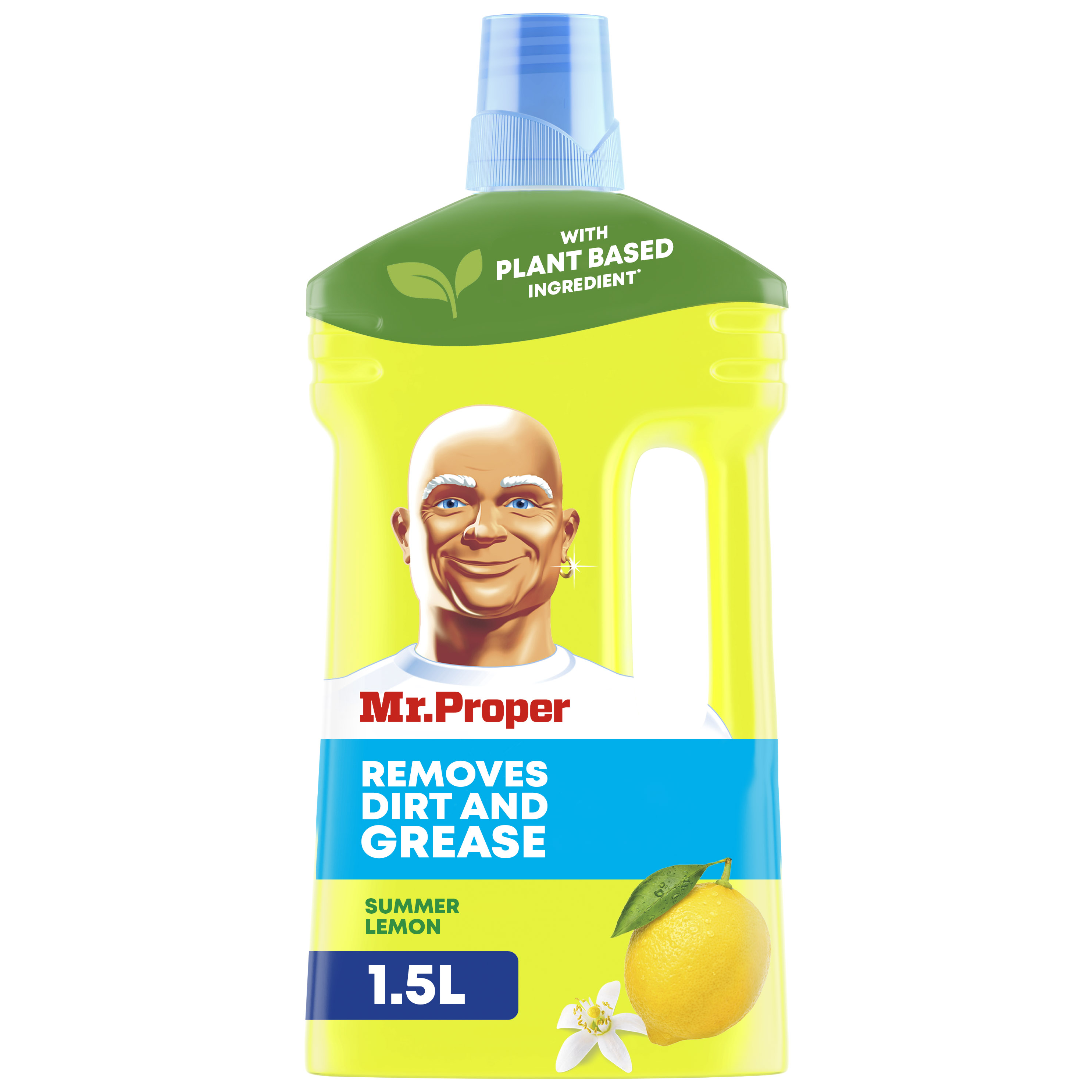 Жидкое моющее средство Mr. Proper для уборки полов и стен Лимон 1.5 л - фото 1