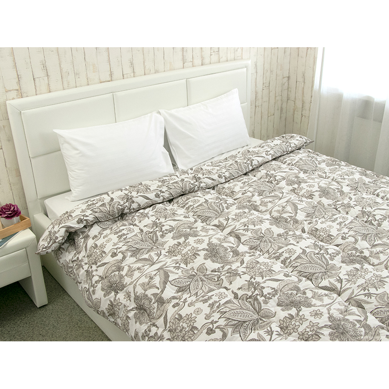 Одеяло шерстяное Руно Luxury, полуторное, бязь, 205х140 см, бежевое (321.02ШУ_Luxury) - фото 6