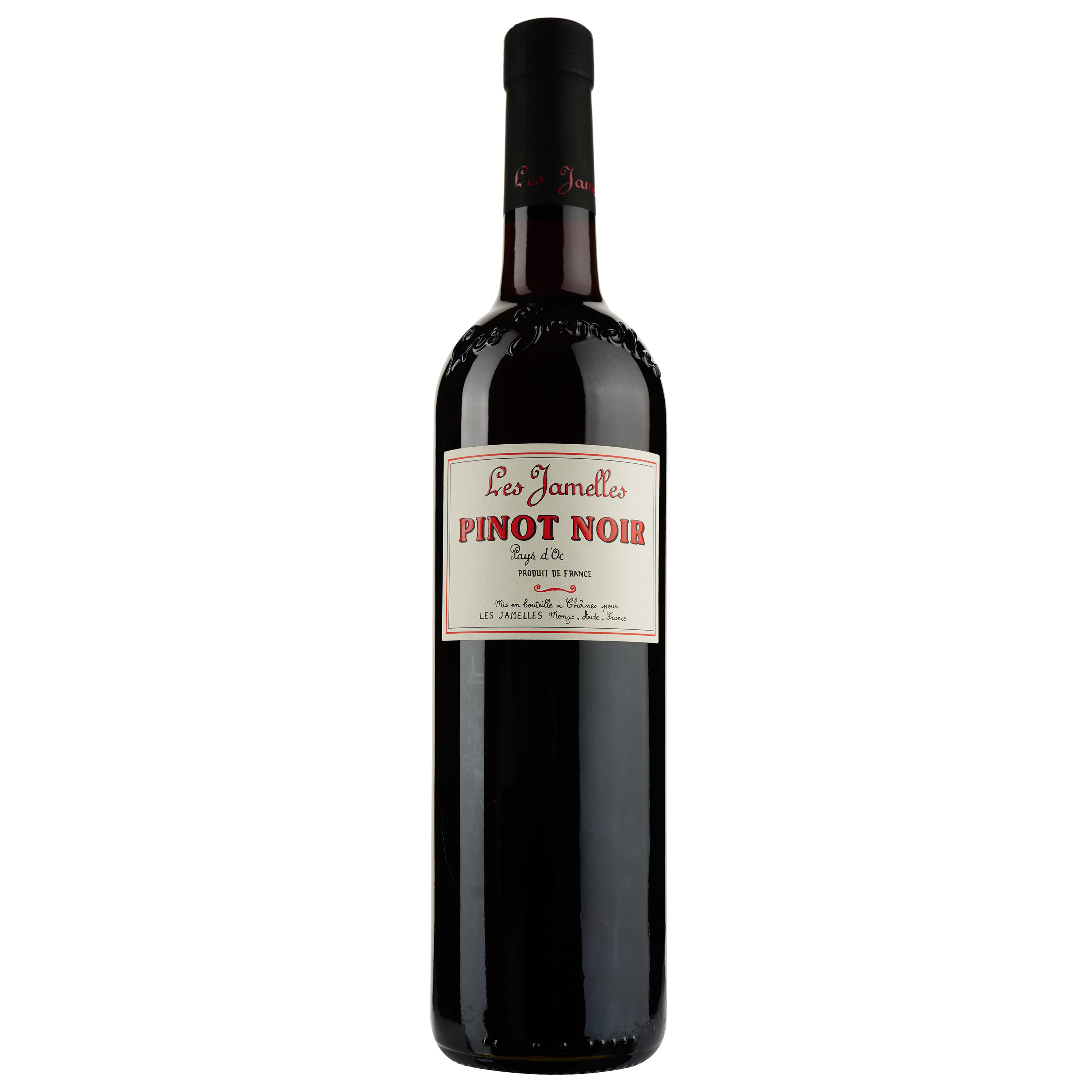 Вино Les Jamelles Pinot Noir rouge, красное, сухое, 13%, 0,75 л - фото 1