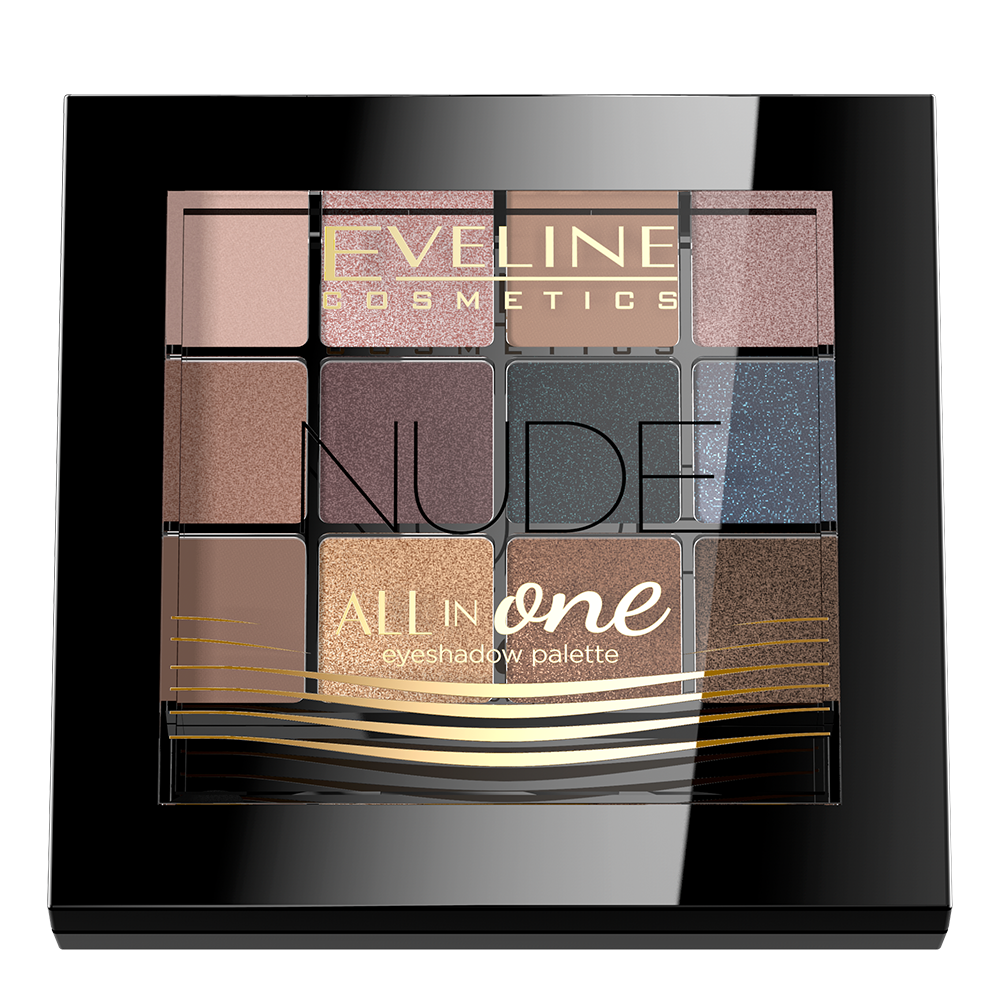 Палетка тіней для повік Eveline All In One, відтінок 1 (Nude), 12 шт., 12 г (LMKROZMOZ01) - фото 1
