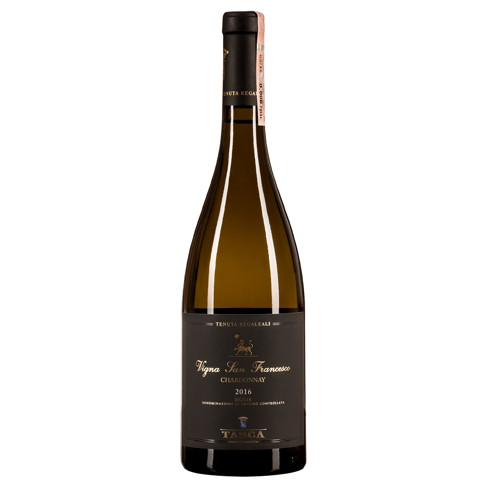 Вино Tasca d'Almerita Chardonnay IGT 2016, белое, сухое, 14%, 0,75 л - фото 1
