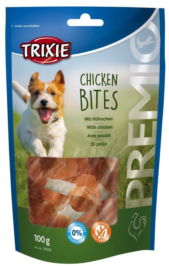 Лакомство для собак Trixie Premio Chicken Bites, с курицей, 100 г - фото 1