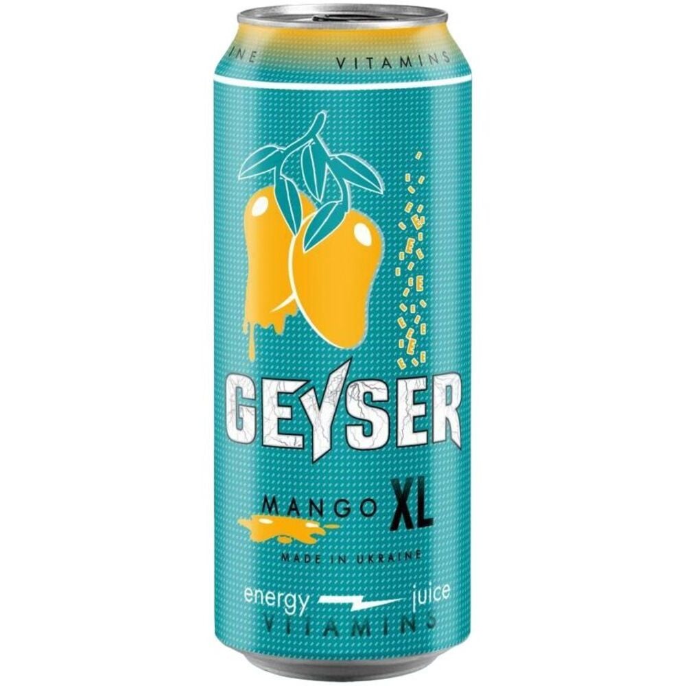Энергетический безалкогольный напиток Geyser Mango 500 мл - фото 1