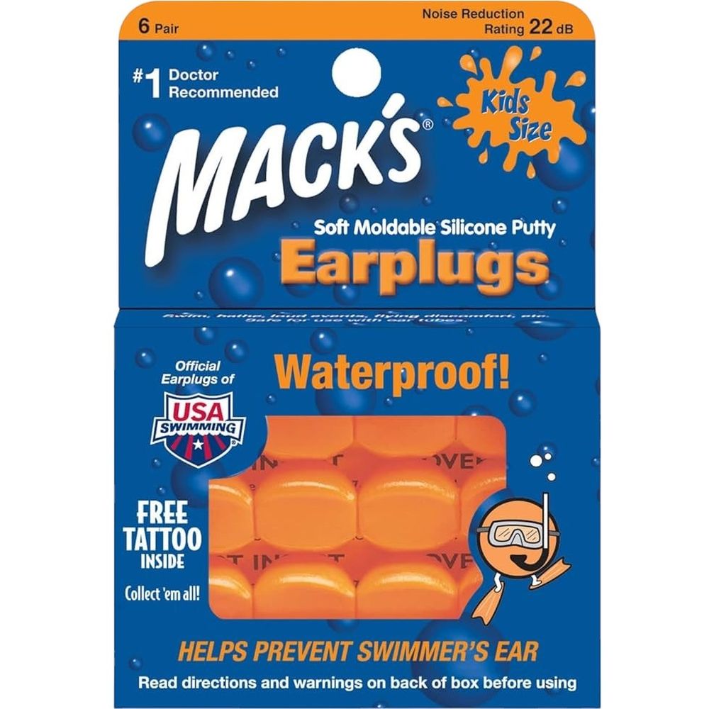 Беруши Mack's Pillow Soft детские оранжевые 6 пар - фото 1