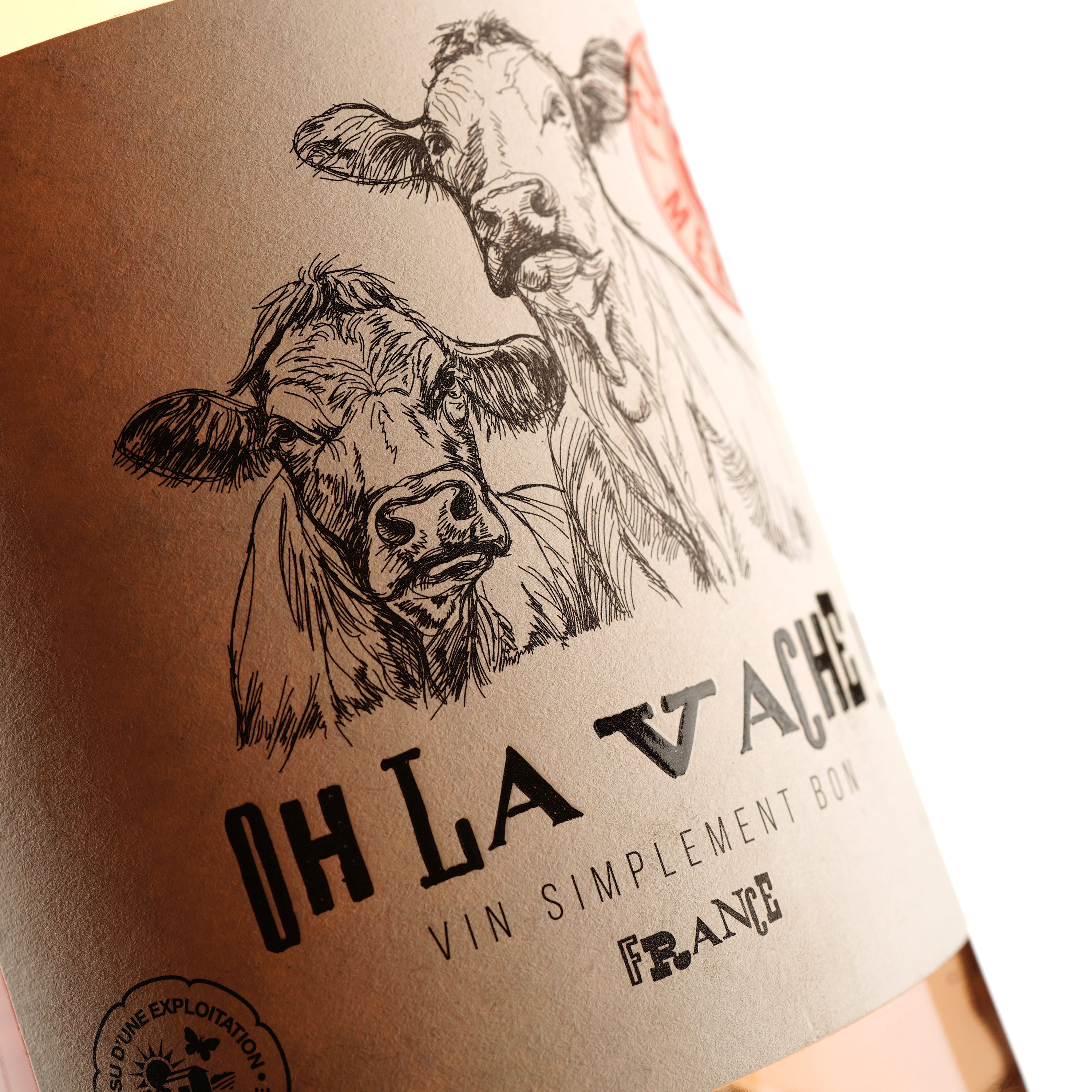 Вино Oh la Vache Atlantique, рожеве, сухе, 12%, 0,75 л (480094) - фото 3
