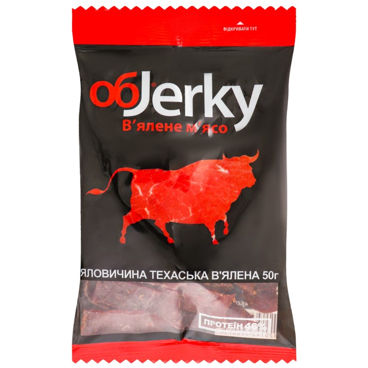 Говядина Objerky Техасская вяленая 50 г (473098) - фото 1