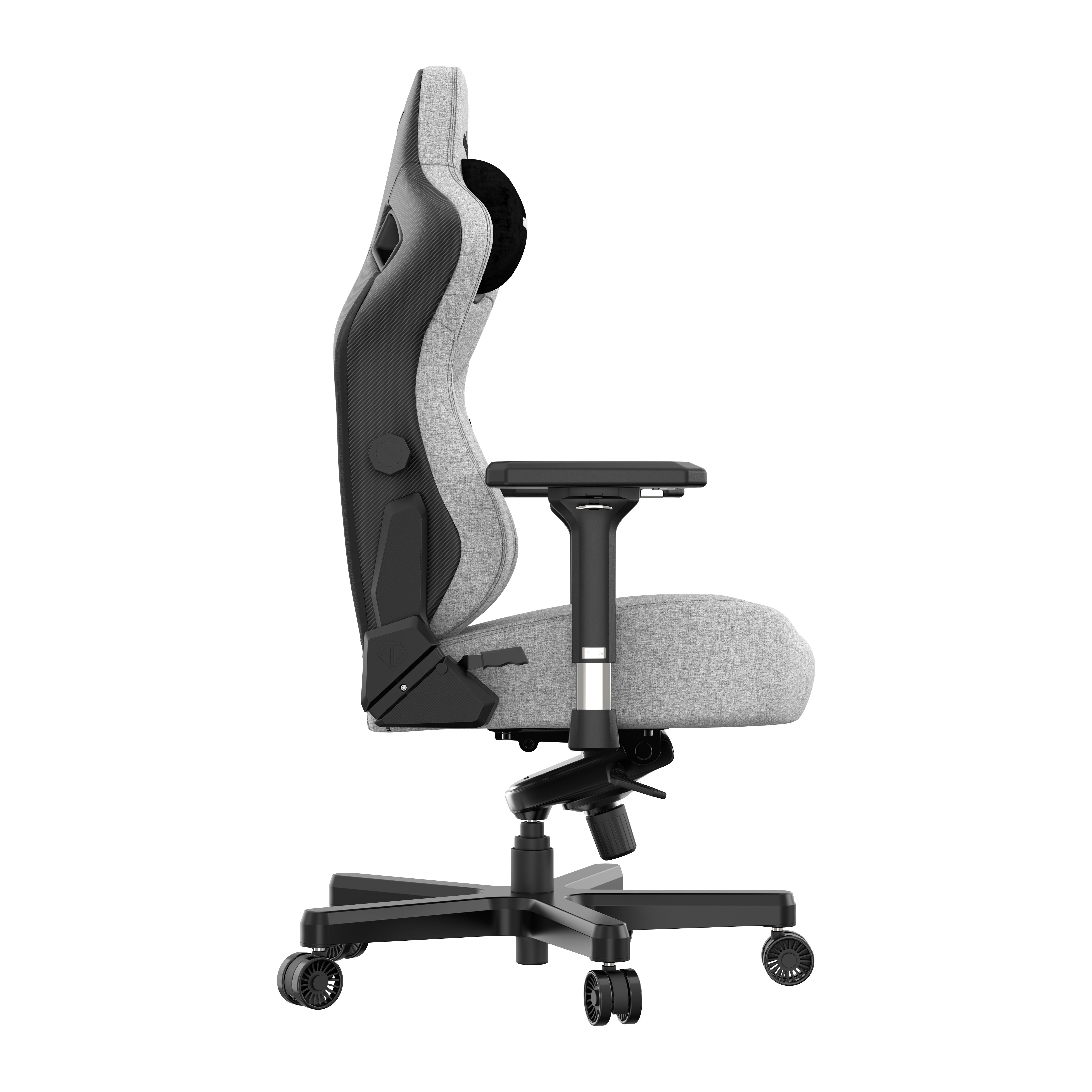 Крісло ігрове Anda Seat Kaiser 3 Size L Grey Fabric (AD12YDC-L-01-G-PV/F) - фото 4