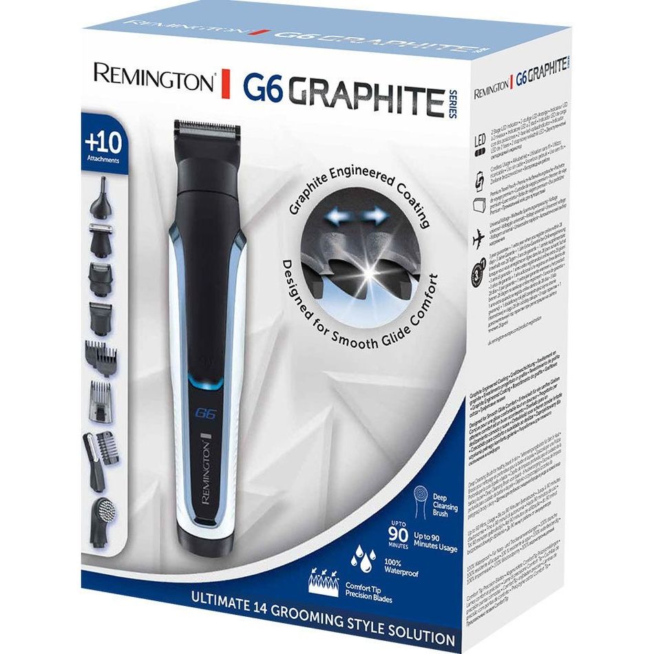 Машинка для стрижки Remington E51 G6 Graphite Series Personal Groomer черно-белый (PG6000) - фото 3