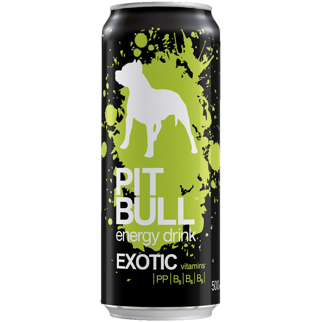 Напій енергетичний Pit Bull Exotic безалкогольний сильногазований 0.5 л з/б - фото 1