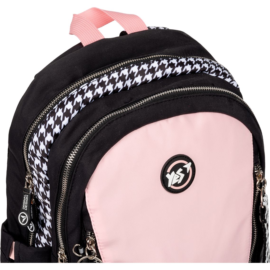 Рюкзак Yes TS-40 Stay Awesome, черный с розовым (558918) - фото 6