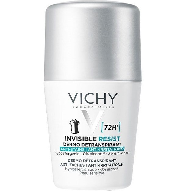 Кульковий дезодорант-антиперспірант Vichy Deo Invisible Resist 72 години захисту 50 мл - фото 1