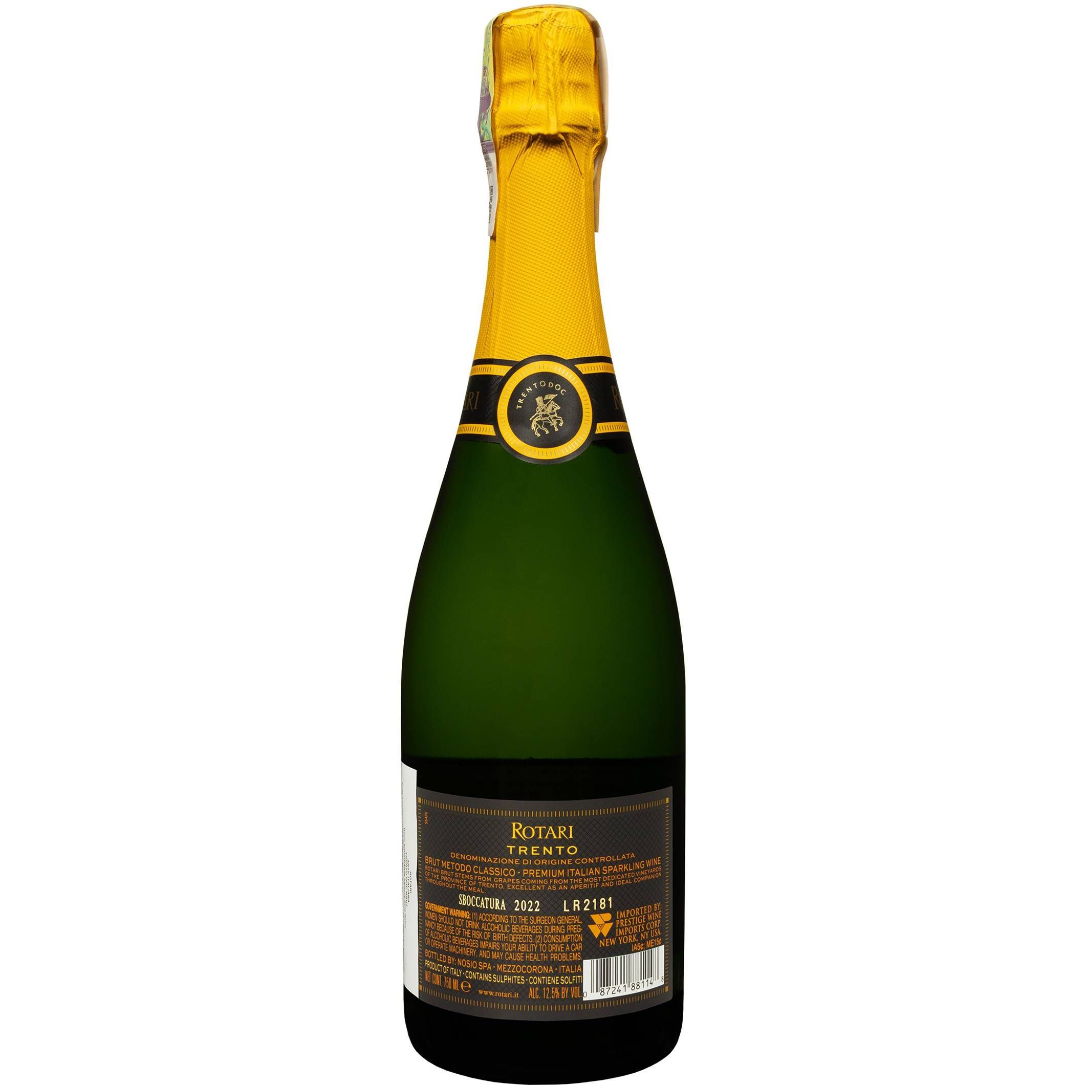 Вино игристое Rotari Arte Italiana Brut белое сухое 0.75 л - фото 2