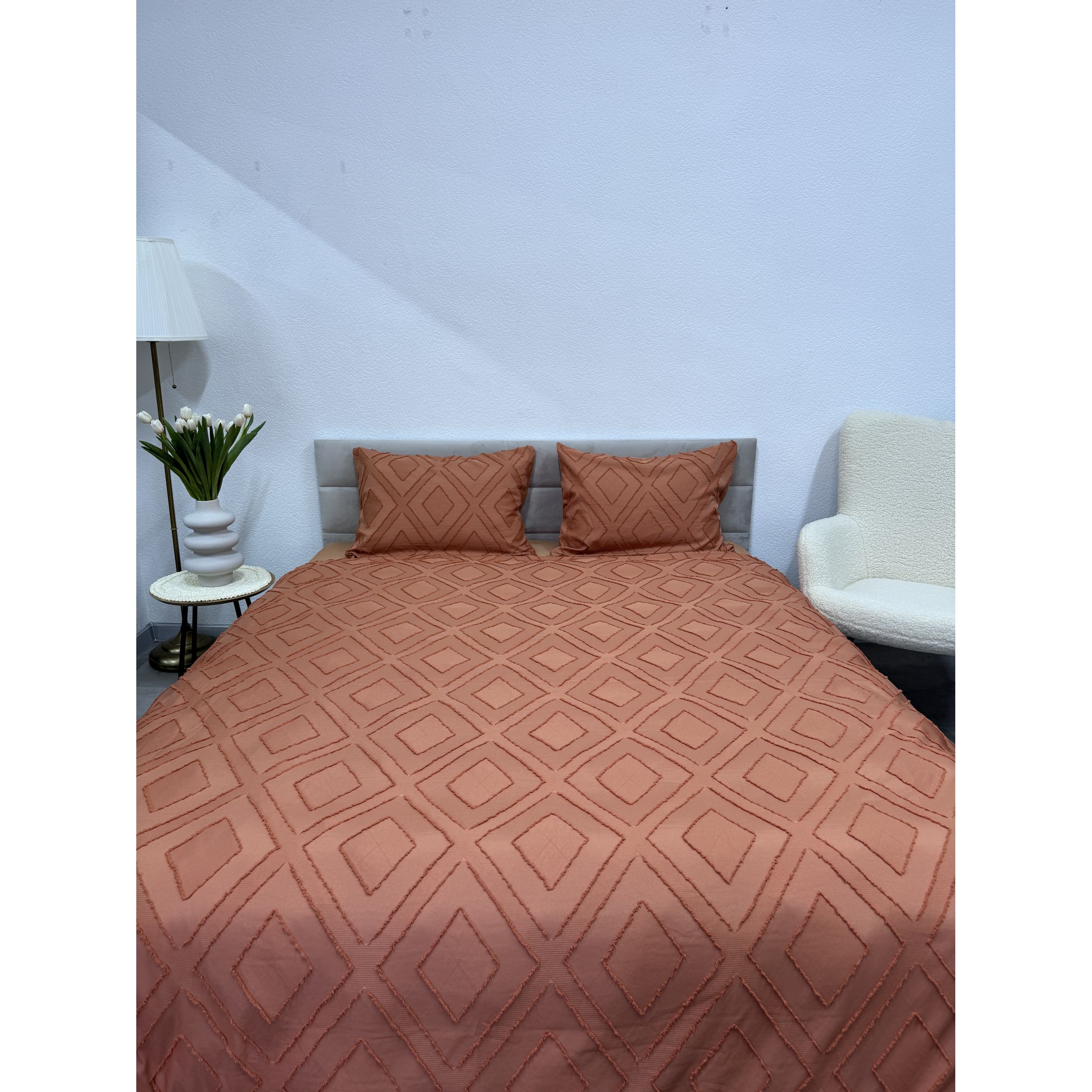 Комплект постельного белья Ecotton Orange Полисатин Евро (24556) - фото 1