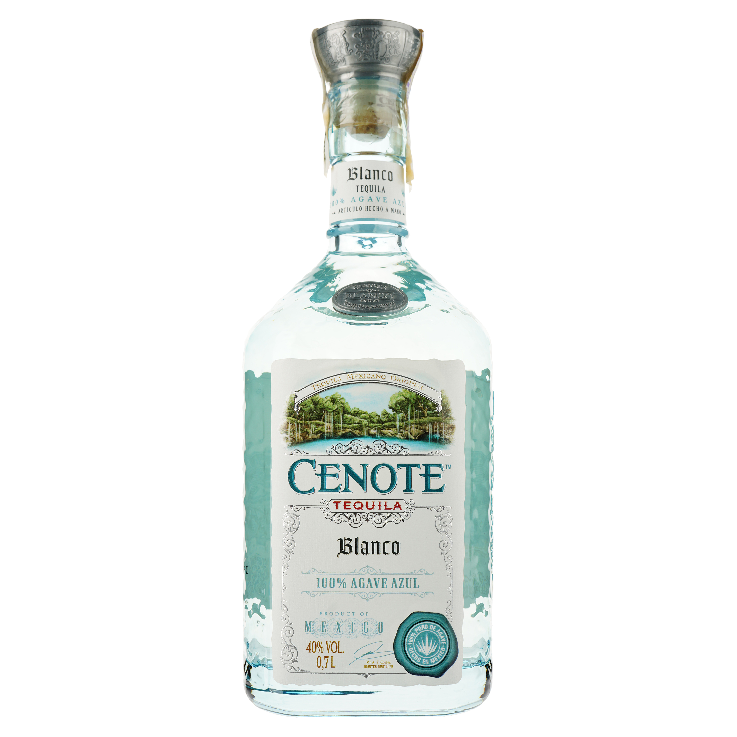 Текіла Cenote Blanco 100% Agave, 40%, 0,7 л - фото 1