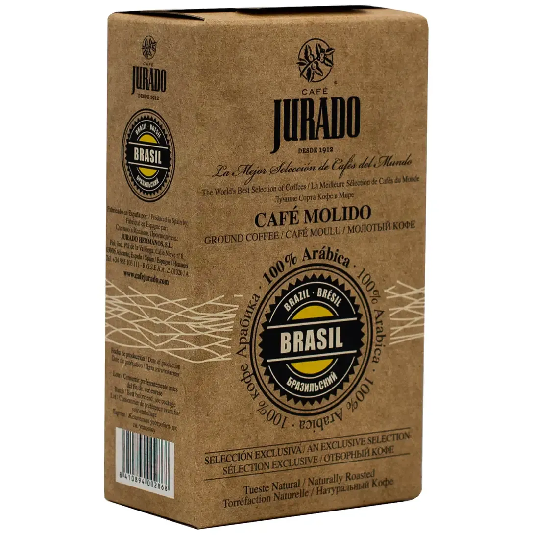 Кофе молотый Jurado Brazil 100% Arabica 250 г - фото 1