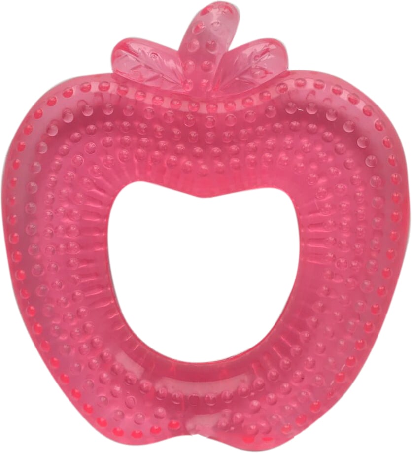 Прорезыватель для зубов Курносики Яблочко, с водой, розовый (7043 рож) - фото 1