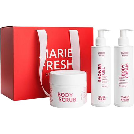 Подарочный набор косметики Marie Fresh Cosmetics Body Holiday Beauty Set 3 шт. - фото 1