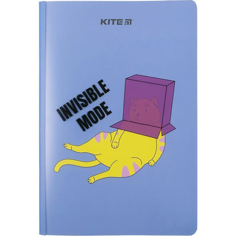 Блокнот для записей Kite Invisible mood A5+ в клеточку 40 листов голубой (K23-460-3) - фото 1