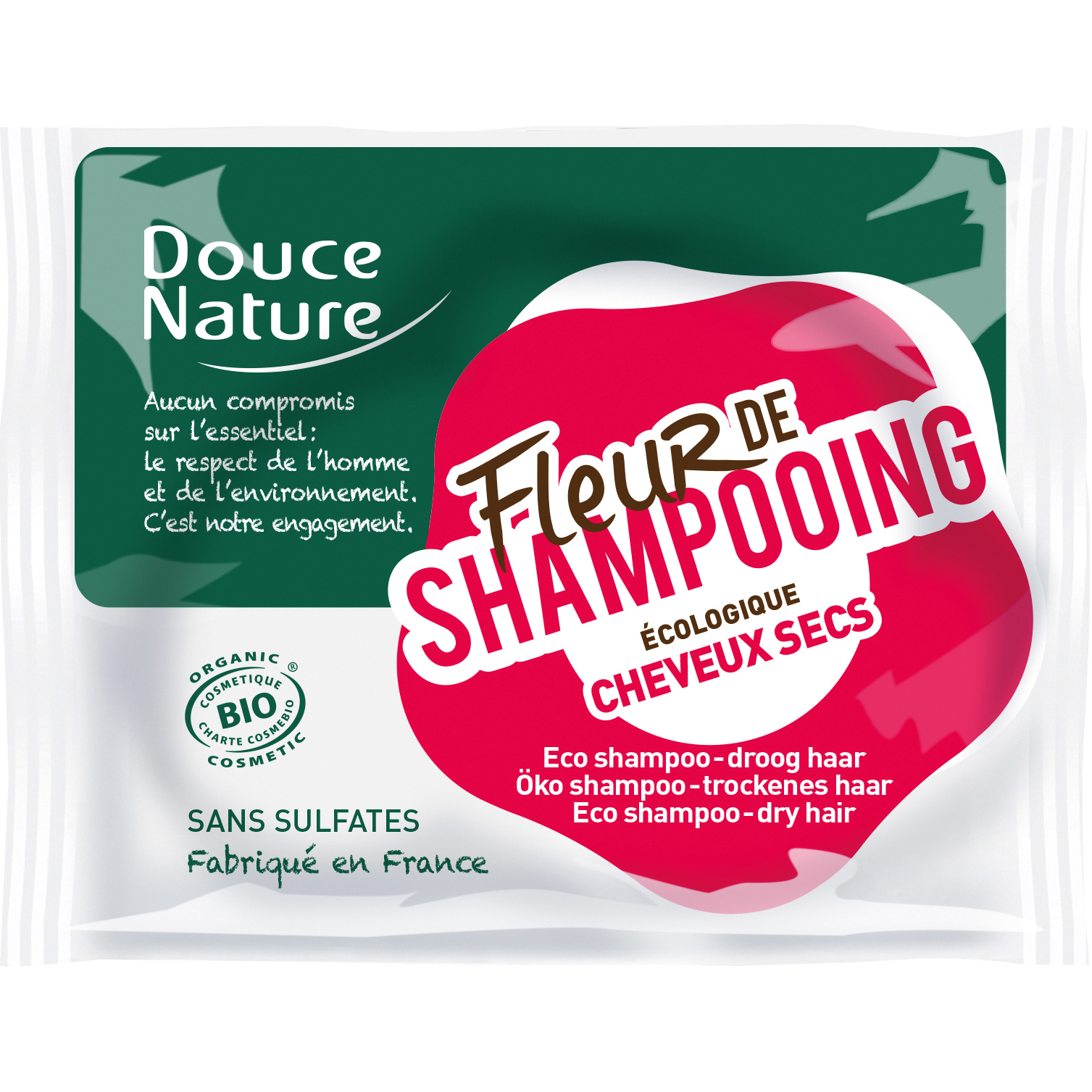 Шампунь для сухого волосся Douce Nature Fleur de Shampoo 85 г - фото 1