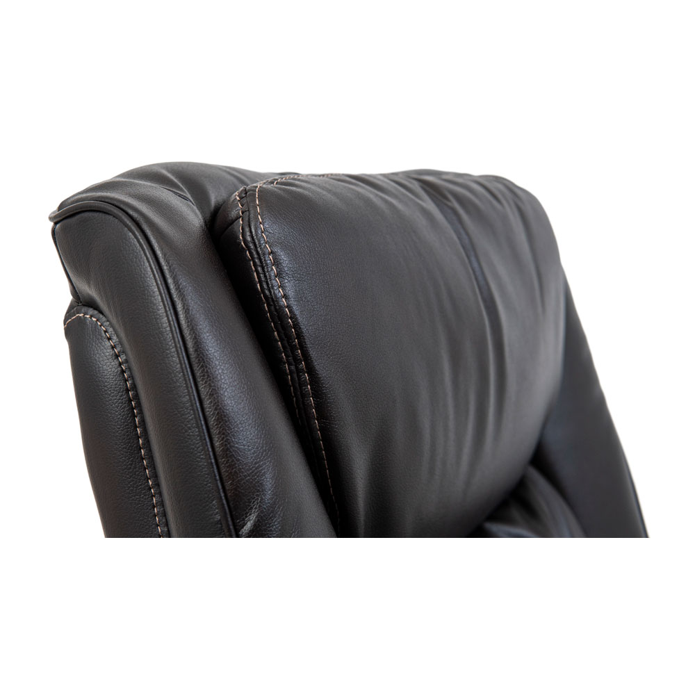 Кресло офисное Richman Магнат Пластик Рич M-2 Anyfix Кожа Сплит темно-коричневый (RCM-1063) - фото 6