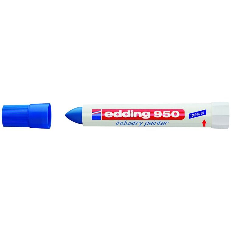 Маркер Edding Industry Paint конусоподібний 10 мм синій (e-950/03) - фото 1