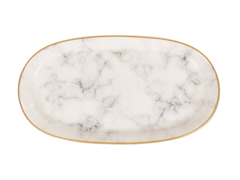 Набір блюд Alba ceramics Marble, сірий, 3 шт. (769-028) - фото 2