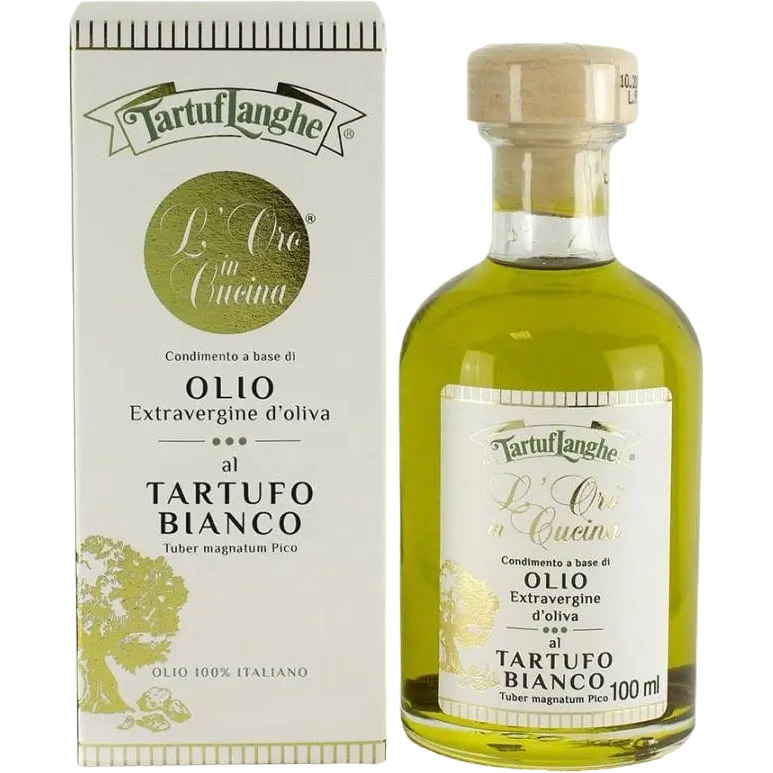 Масло оливковое Tartuflanghe Extra Virgin с белым трюфелем 100 мл (812550) - фото 1