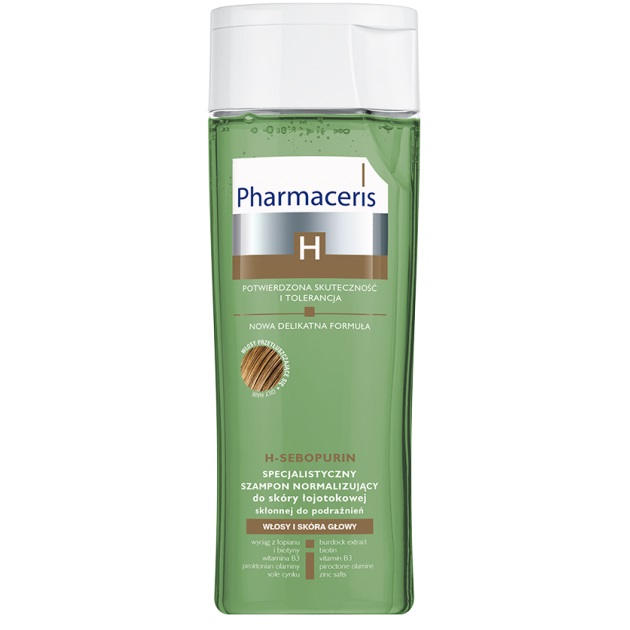 Нормалізуючий шампунь Pharmaceris H H-Sebopurin Shampoo for Seborrheic Scalp для жирної та себорейної шкіри голови , 250 мл (E1570) - фото 1