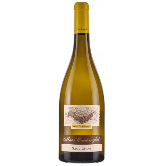 Вино Maso Cantanghel Sauvignon, біле, сухе, 13,5%, 0,75 л (35104) - фото 1
