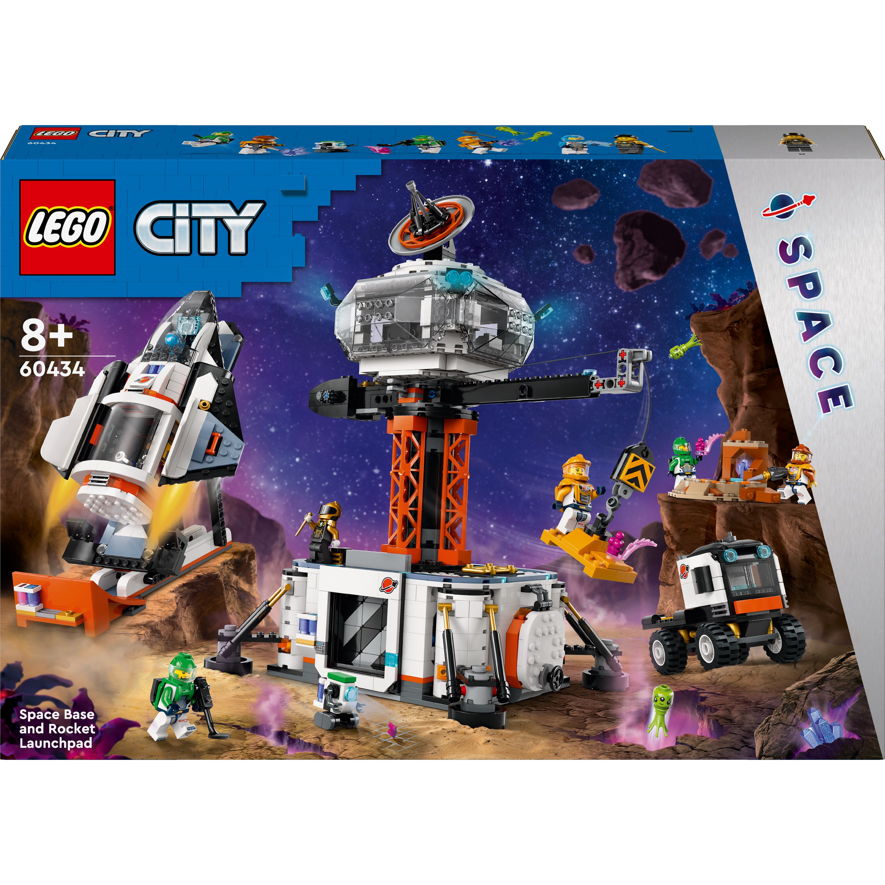 Конструктор LEGO City Космічна база й стартовий майданчик для ракети 1422 деталі (60434) - фото 1