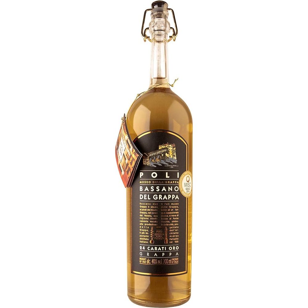 Граппа Poli Grappa Bassano 24 Carati 40% 0.7 л - фото 1