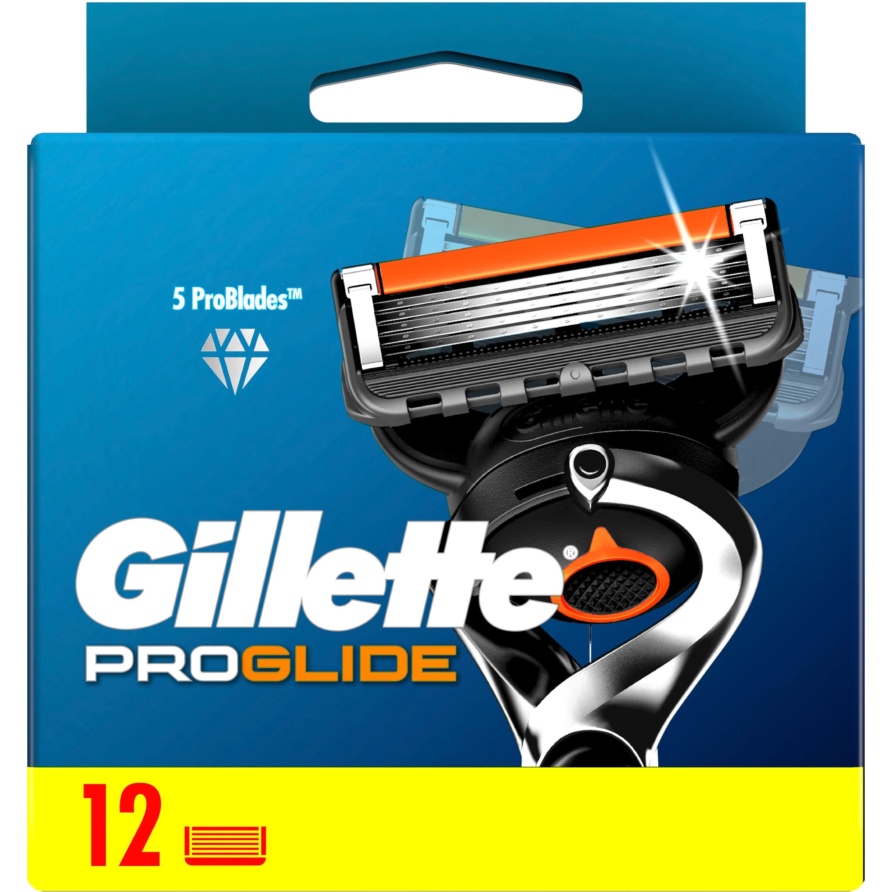 Сменные кассеты для бритья Gillette Fusion ProGlide 12 шт. - фото 1