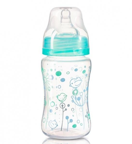 Пляшка для годування BabyOno, 240 мл, блакитний (403) - фото 1