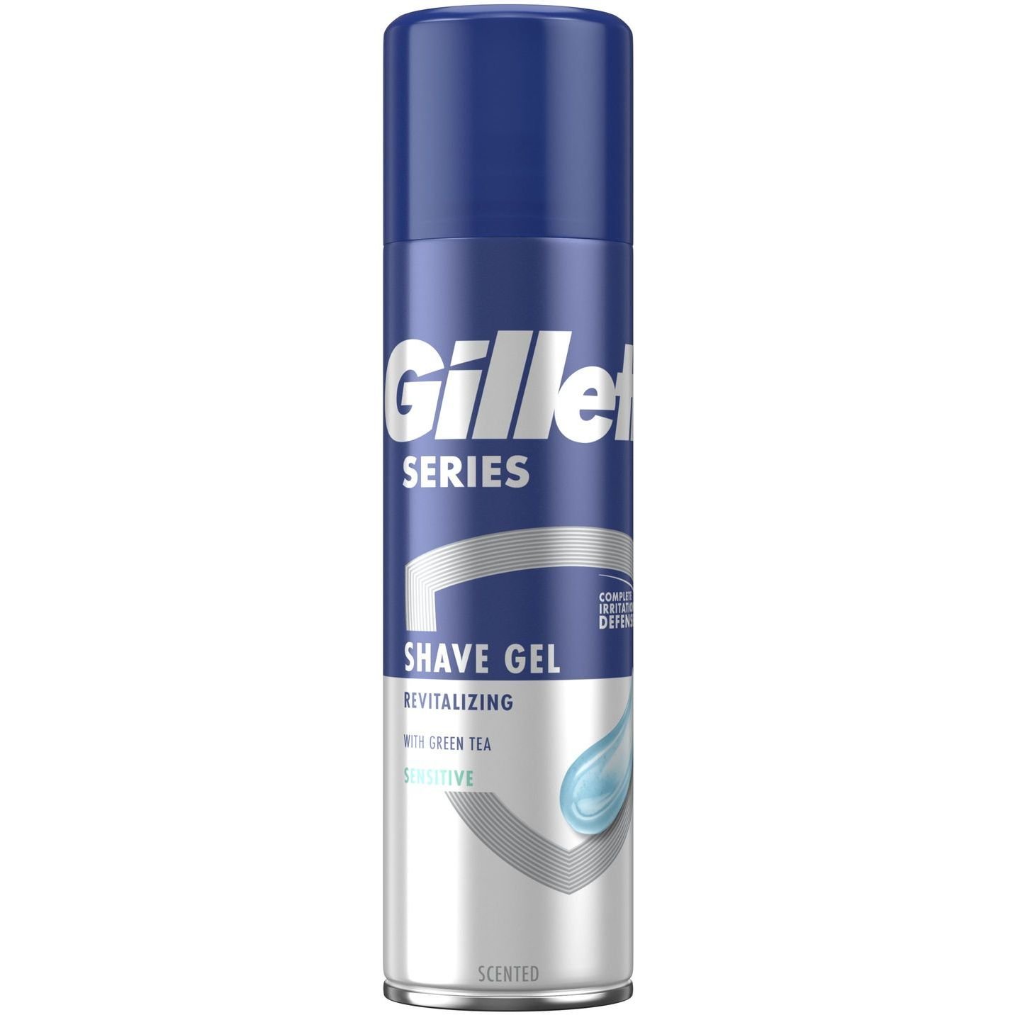 Гель для гоління Gillette Series Відновлюючий із зеленим чаєм, 200 мл - фото 1