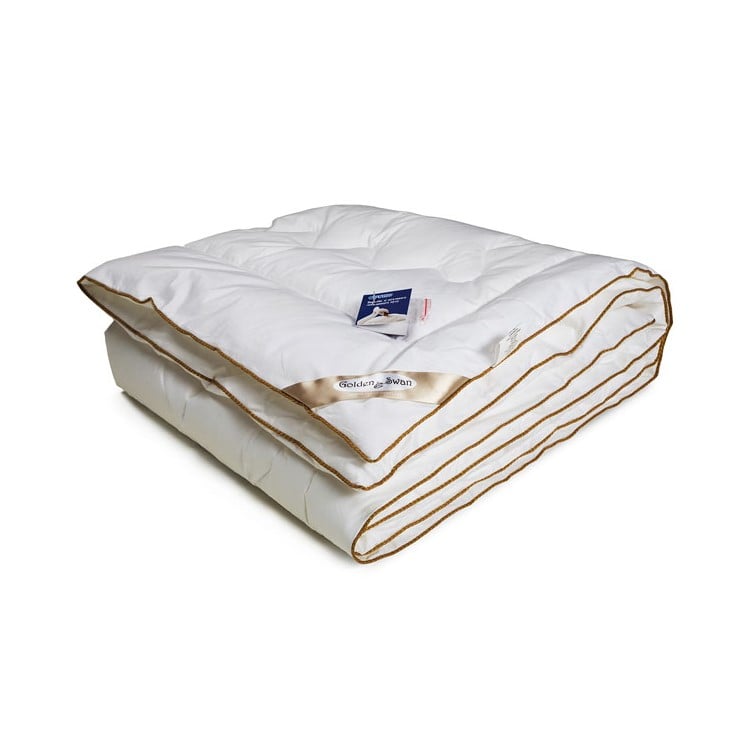 Детское одеяло Руно, искусственный лебяжий пух, зима, 140х105 см, белый (320.29ЛПУ GOLDEN SWAN) - фото 1