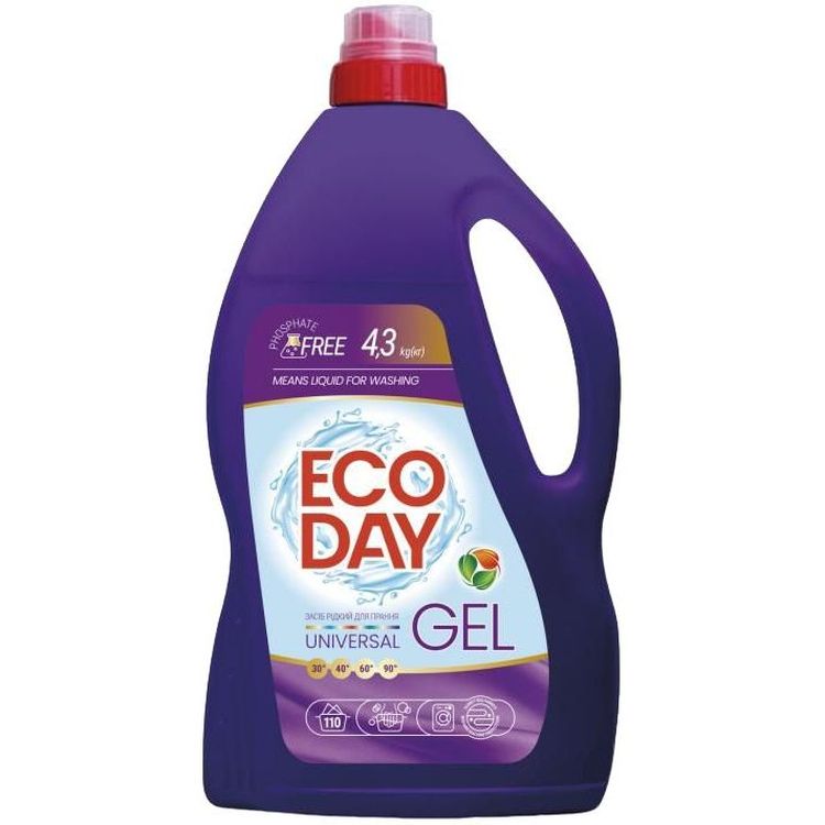 Гель для прання Oniks Gel Eco Day Universal, 4,3 л - фото 1