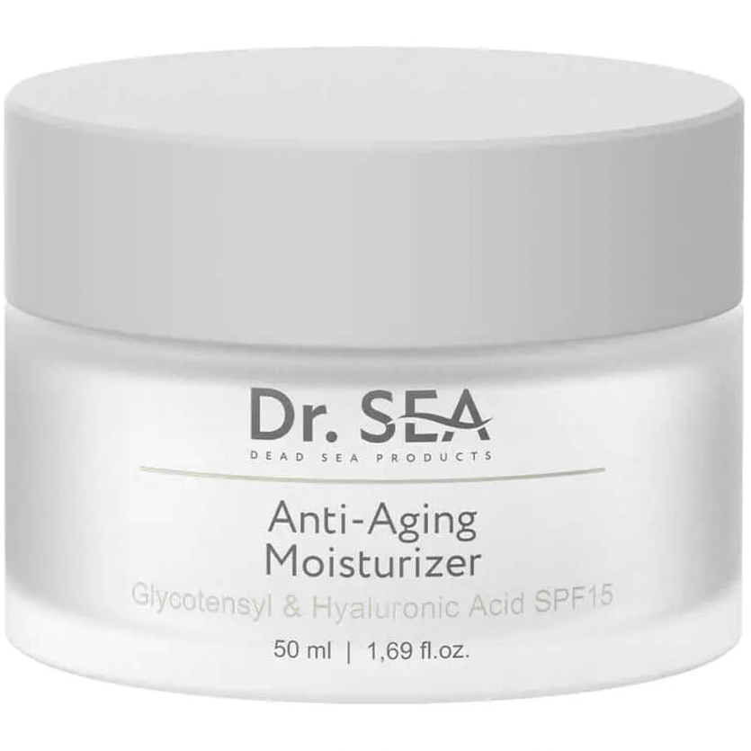 Увлажняющий Anti-Aging крем для лица Dr. Sea с комплексом Glycotensyl и гиалуронаном SPF15, 50 мл (20714) - фото 2