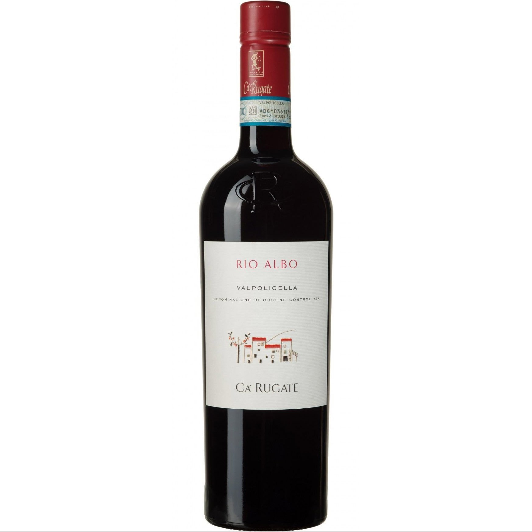 Вино Ca' Rugate Rio Albo Valpolicella DOC 2022 красное сухое 0.75 л - фото 1