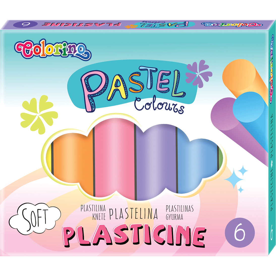 Пластилин классический CoolPack Пастель, 6 цветов (84972PTR) - фото 1