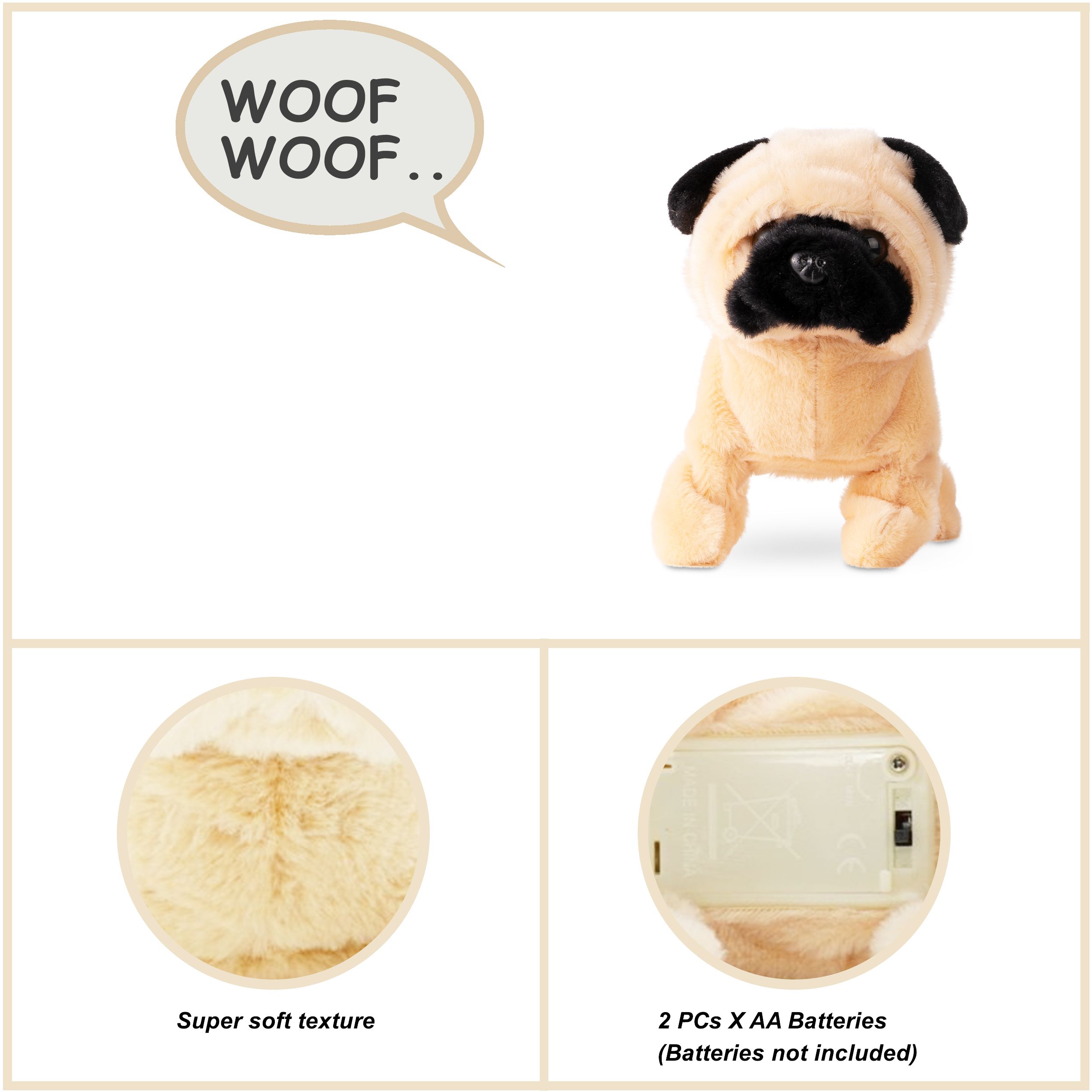 Интерактивная игрушка Pugs at Play Мопс Peanut (ST-PAP28) - фото 8