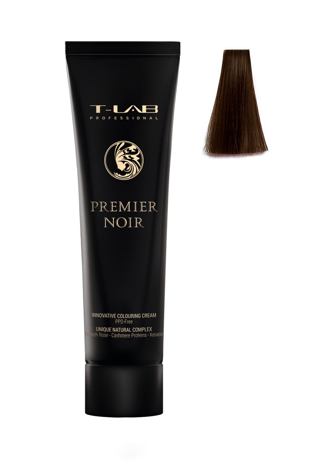 Крем-краска T-LAB Professional Premier Noir colouring cream, оттенок 4.3 (golden brown) - фото 2