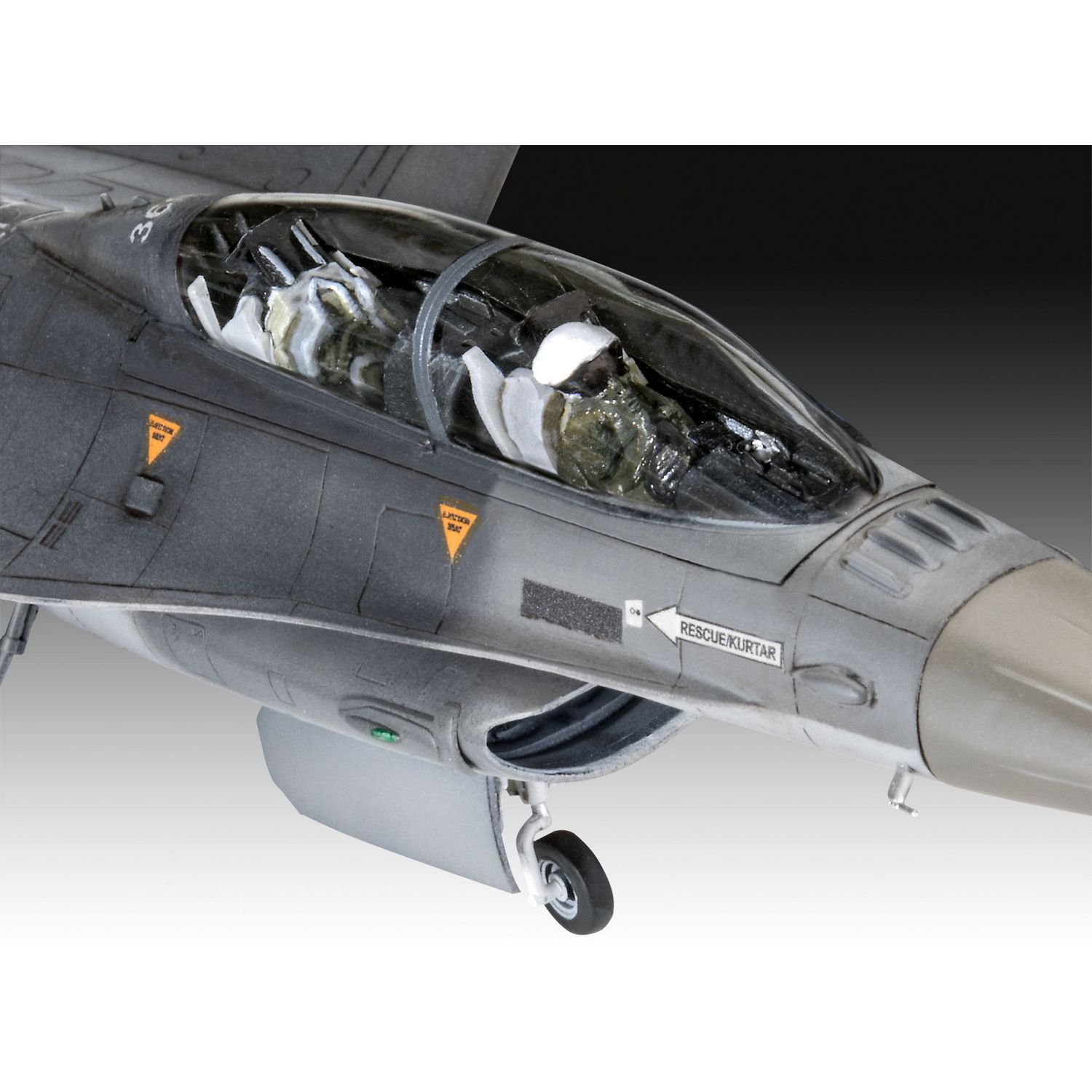 Збірна модель Revell Набір Літак F-16D Tigermeet 2014, рівень 4, масштаб 1:72, 130 деталей (RVL-63844) - фото 4