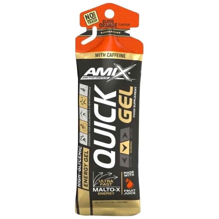 Ізотонік Amix Performance Quick Gel with caffeine апельсин 45 г - фото 1